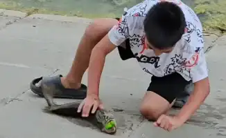 Актобе: юные рыболовы стали звездами соцсетей после удачного улова на реке Илек