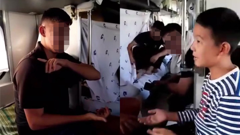 11-Year-Old Kazakh Boy Charms American Tourist with Fluent English on Train, Goes Viral Актобе