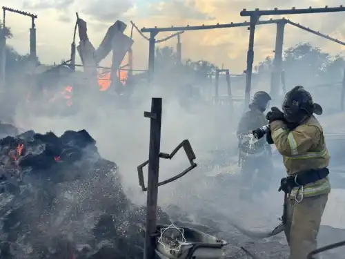 В Кобдинском районе МЧС спасло от пожара 16 домов Актобе