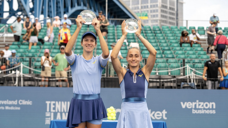 Анна Данилина и Александра Крунич победили на турнире WTA 250 в Кливленде, США Актобе
