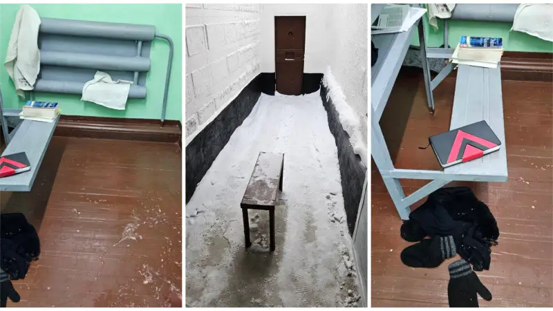 Фотографии камеры ШИЗО в Харпе: последние минуты Навального Актобе