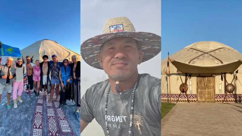 Казахская юрта на Burning Man: от Талгара до пустыни Блэк-Рок Актобе