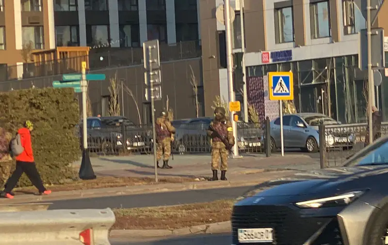 Антитеррористические учения в Барыс Арене