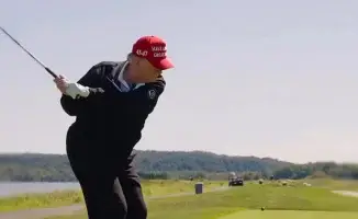 Гольф под звуки Скриптонита: внучка Трампа делит поле с дедом