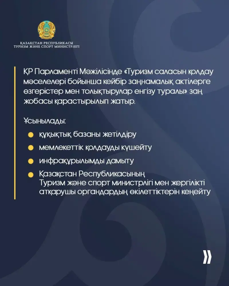 Изменения в законодательстве Казахстана для поддержки туристической отрасли и улучшения качества услуг Актобе