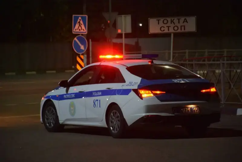 Патруль полиции задержал 16-летнего водителя в Талдыкоргане после попытки скрыться Актобе