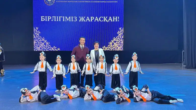 Танцоры детской студии «Жас сарбаз» успешно выступили на конкурсе «Бірлігіміз жарасқан» (2)