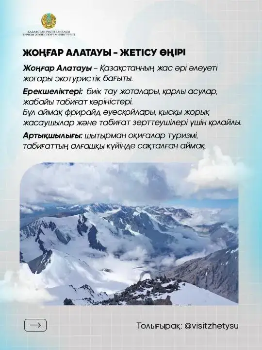 Жетісу: зимняя сказка Казахстана в списке лучших направлений для отдыха Актобе