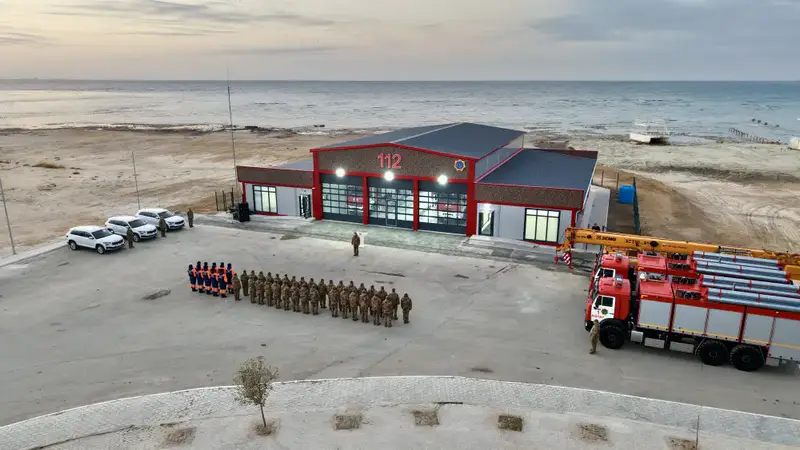 На побережье Каспия открылось новое пожарно-спасательное подразделение в Актау Актобе