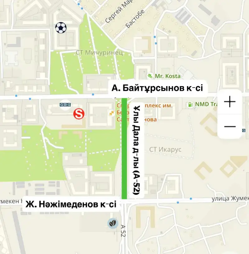 Новый участок проспекта Улы Дала открыт в Астане Актобе