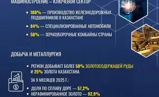 Рекордный урожай зерновых в Акмолинской области способствует росту экспортных возможностей