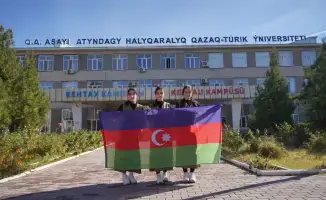 Тюркские студенты из Азербайджана и Кыргызстана изучают казахский язык в Туркестане