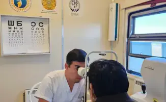 Медицинский поезд «Саламатты Қазақстан» предоставляет услуги в Отырарском районе для жителей региона