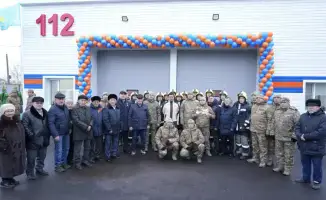 В Красном Яре открылось новое пожарное депо после капитального ремонта