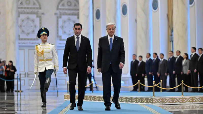 Токаев встретил президента Туркменистана: начало государственного визита в Казахстан Актобе