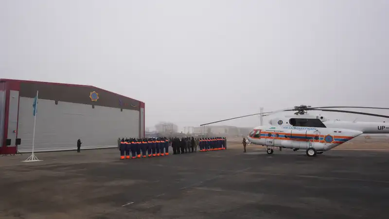 В области Ұлытау введён в эксплуатацию первый авиационный отряд МЧС Казахстана (4)