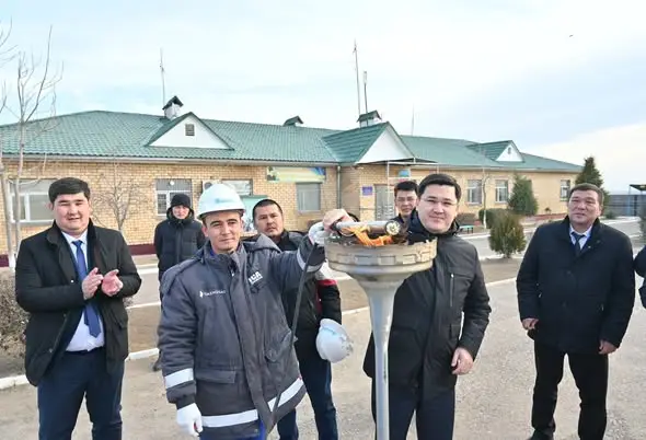 Датка и пограничные заставы в Жетысайском районе подключены к природному газу Актобе