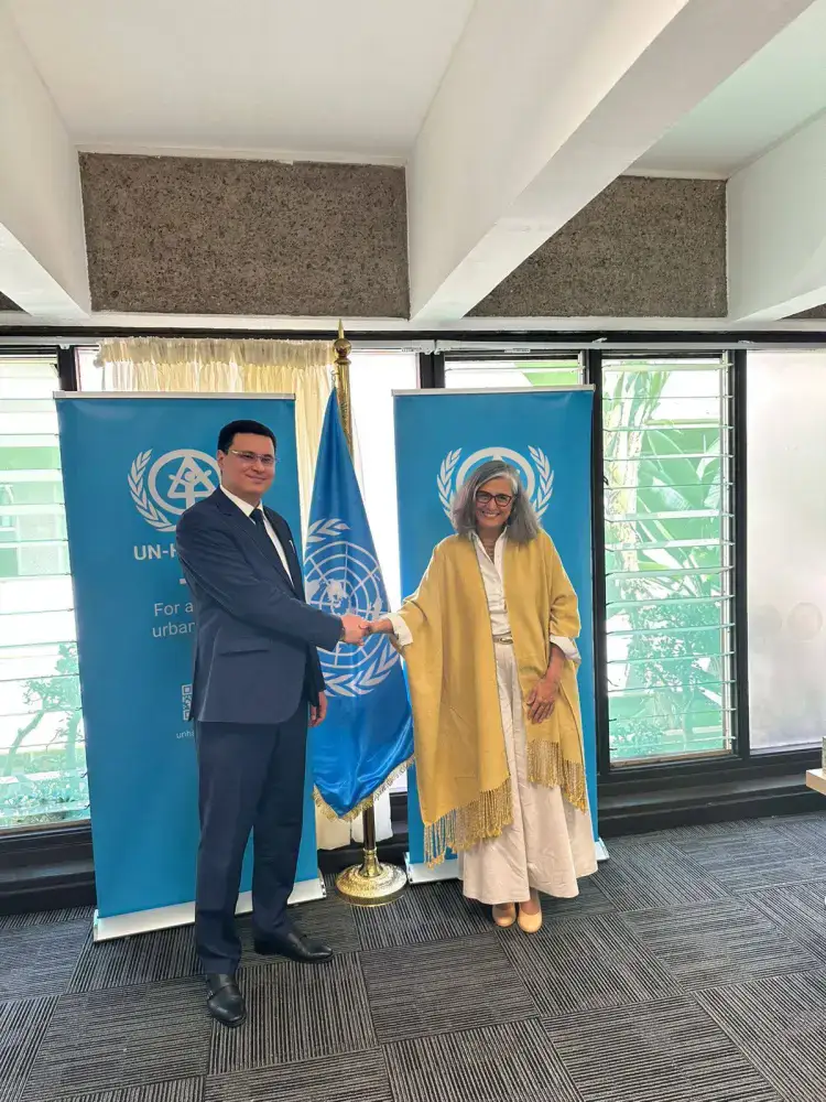 Вице-министр экологии обсудил вопросы устойчивости побережья Каспийского моря с Исполнительным директором ООН-Хабитат Актобе