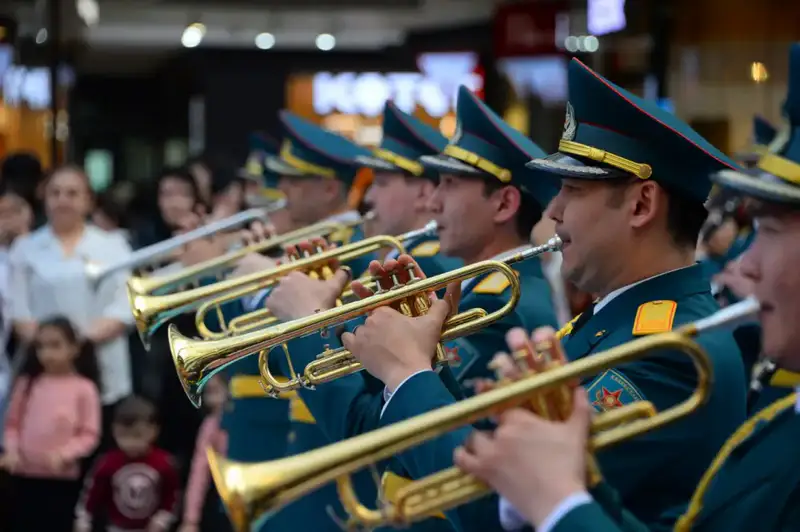 Культурный обмен через военную музыку: Центральный военный оркестр Казахстана на I Международном фестивале в Дохе Актобе