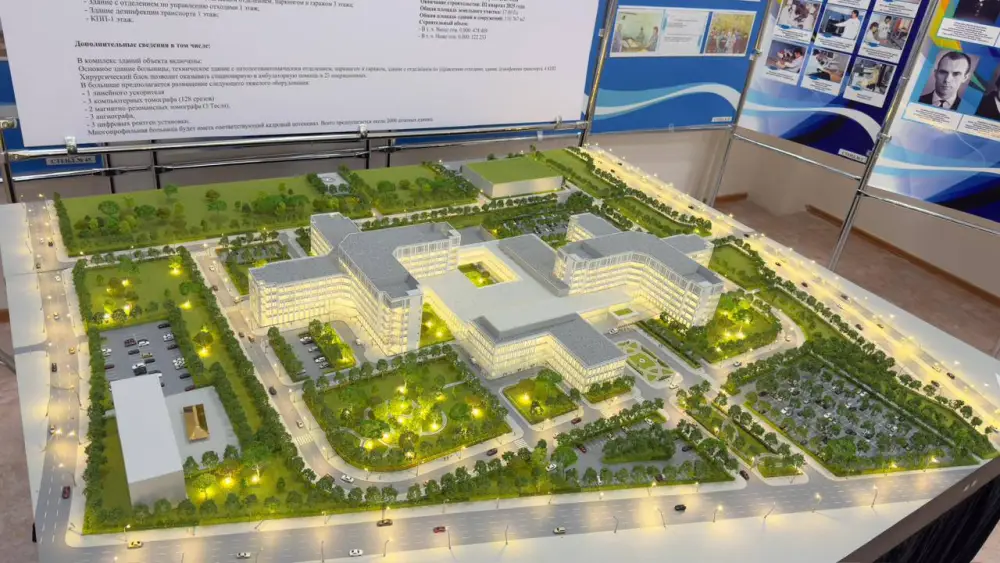 В Кокшетау строится новая больница на 630 коек для улучшения здравоохранения в северном макрорегионе Актобе