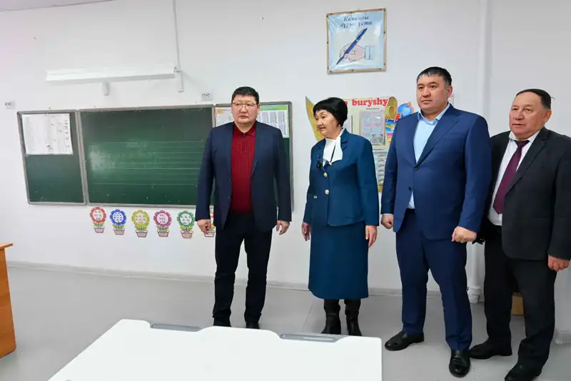 Капитальный ремонт средней школы Кызылкия в селе Тарлаулы: создание комфортной образовательной среды для детей Актобе