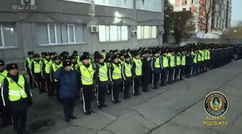 Полиция Алматы проводит масштабную операцию по обеспечению безопасности Актобе