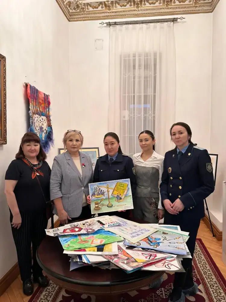 Городской конкурс рисунков в Астане: дети иллюстрируют важность соблюдения закона Актобе