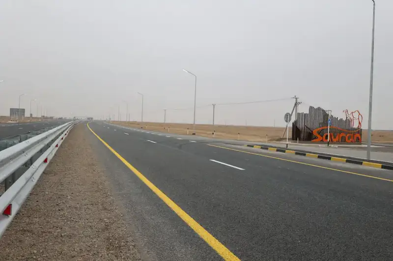 ТУРКЕСТАН: РАЗВОРОТНАЯ ПЛОЩАДКА НА АВТОДОРОГЕ М-32 «САМАРА-ШЫМКЕНТ» КАПИТАЛЬНО ОТРЕМОНТИРОВАНА И ВВЕДЕНА В ЭКСПЛУАТАЦИЮ (2)