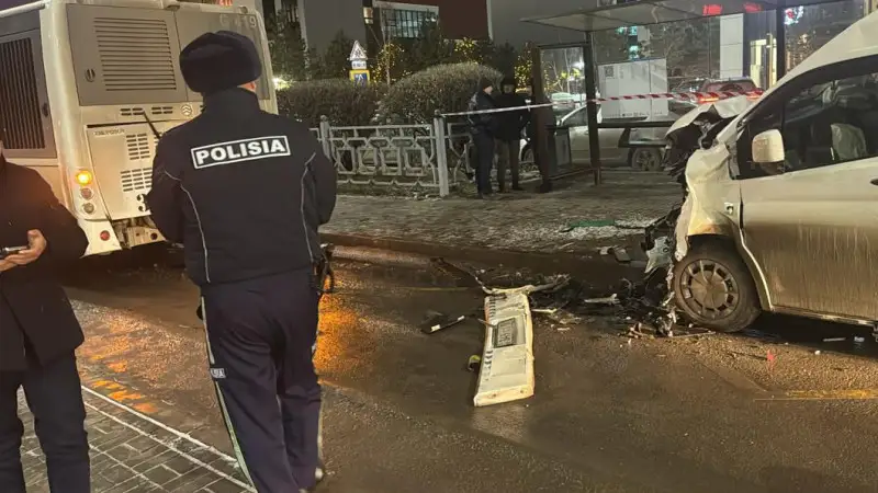 Смертельное ДТП с автобусом в Астане Актобе