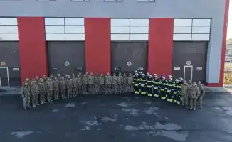 Обновление пожарной части в Шымкенте