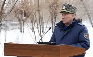 Открытие мемориальной доски Бауыржану Момышулы в Жамбылской области 115 летие