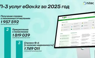 Рост цифровых госуслуг в Казахстане: 51,5 млн онлайн-заявок в 2025 году