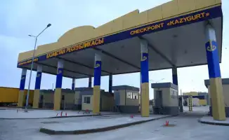 Новые высокотехнологичные пункты пропуска Казыгурт Темир-баба на границе с Узбекистаном и Туркменистаном