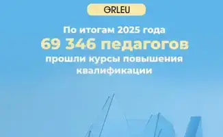 Казахстан: 70 тысяч педагогов прошли бесплатные курсы повышения квалификации в рамках программы Национального центра "Өрлеу"