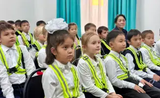 Проект безопасности школьников в Жетісу светоотражающие жилеты