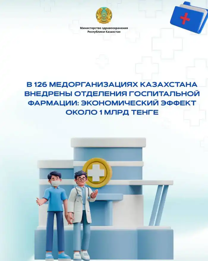 Внедрение отделений госпитальной фармации в Казахстане: экономический эффект 1 млрд тенге за два года Актобе
