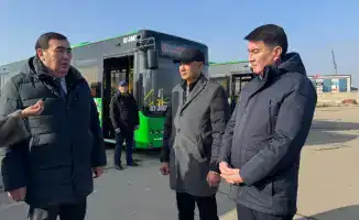 Тараз встречает 10 новых автобусов: маршрут №31!
