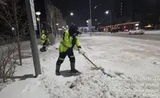 Астана mobilizes over 3,000 workers to combat heavy snowfall as winter sets in