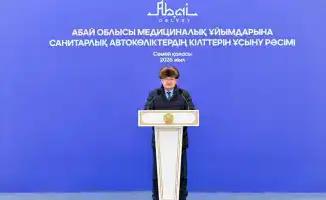 Станция скорой медицинской помощи Семей получает первые из 100 новых санитарных автомобилей для обновления автопарка