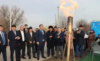 ТУРКЕСТАН: СЕЛО ЖУСАНСАЙ В ОРДАБАСИНСКОМ РАЙОНЕ ПОЛУЧИЛО ДОСТУП К ГОЛУБОМУ ТОПЛИВУ