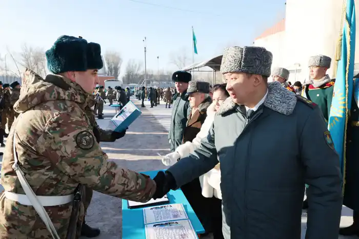 В Астане 170 военнослужащих Национальной гвардии принесли присягу Актобе