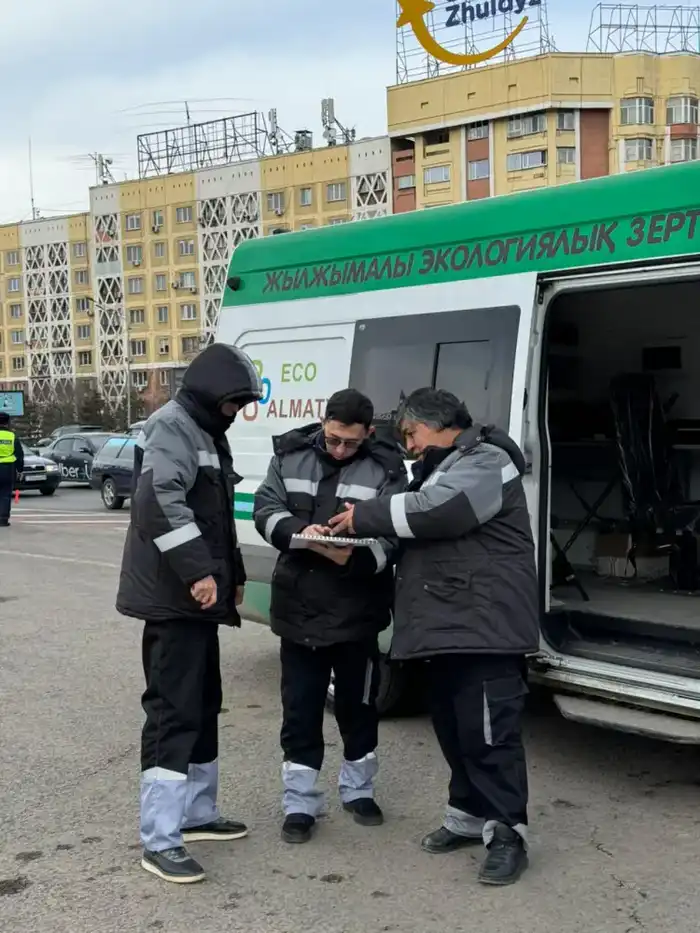 Превышение экологических норм у автотранспорта в Алматы Актобе