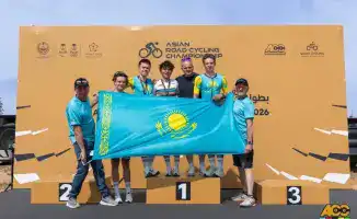 Молодой велогонщик из Казахстана завоевал две золотые медали на чемпионате Азии в Саудовской Аравии