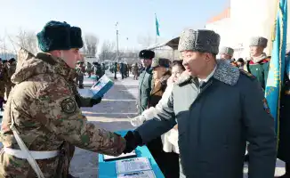 В Астане 170 военнослужащих Национальной гвардии принесли присягу