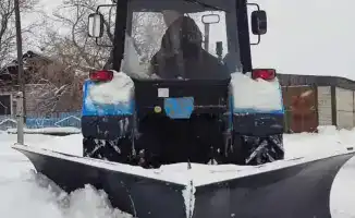 В Абайской области продолжаются работы по уборке снега с дорог и улиц