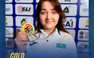Елизавета Безрукова золотая медаль чемпионат Азии пулевая стрельба команда Казахстан