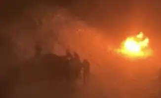 Автомобиль в Астане: ночь, огонь и загадка