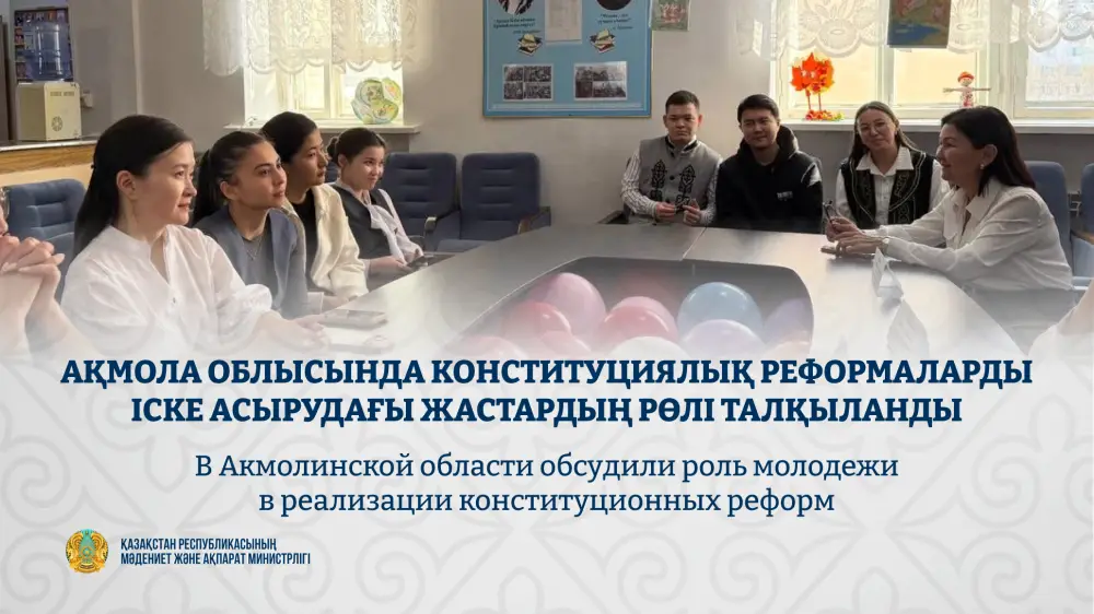 В Акмолинской области молодежь обсуждает конституционные реформы на диалоговой площадке Актобе