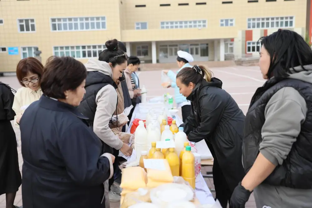 Продуктовая ярмарка в Актобе на референдуме Актобе