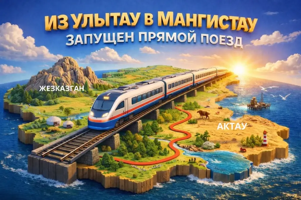 Запуск прямого поезда из Жезказгана в Мангистаускую область с 1 апреля 2026 года Актобе
